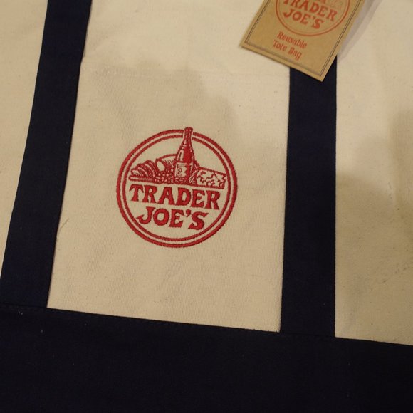 Trader Joe's Reusable Tote Bag  Length - 14 1/2  Width - 20 1/2 - Picture 2 of 4